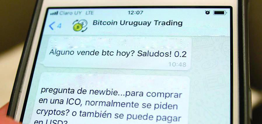 El BCU tiene bajo “estudio permanente” las criptomonedas como el bitcoin, que los uruguayos ya negocian por WhatsApp